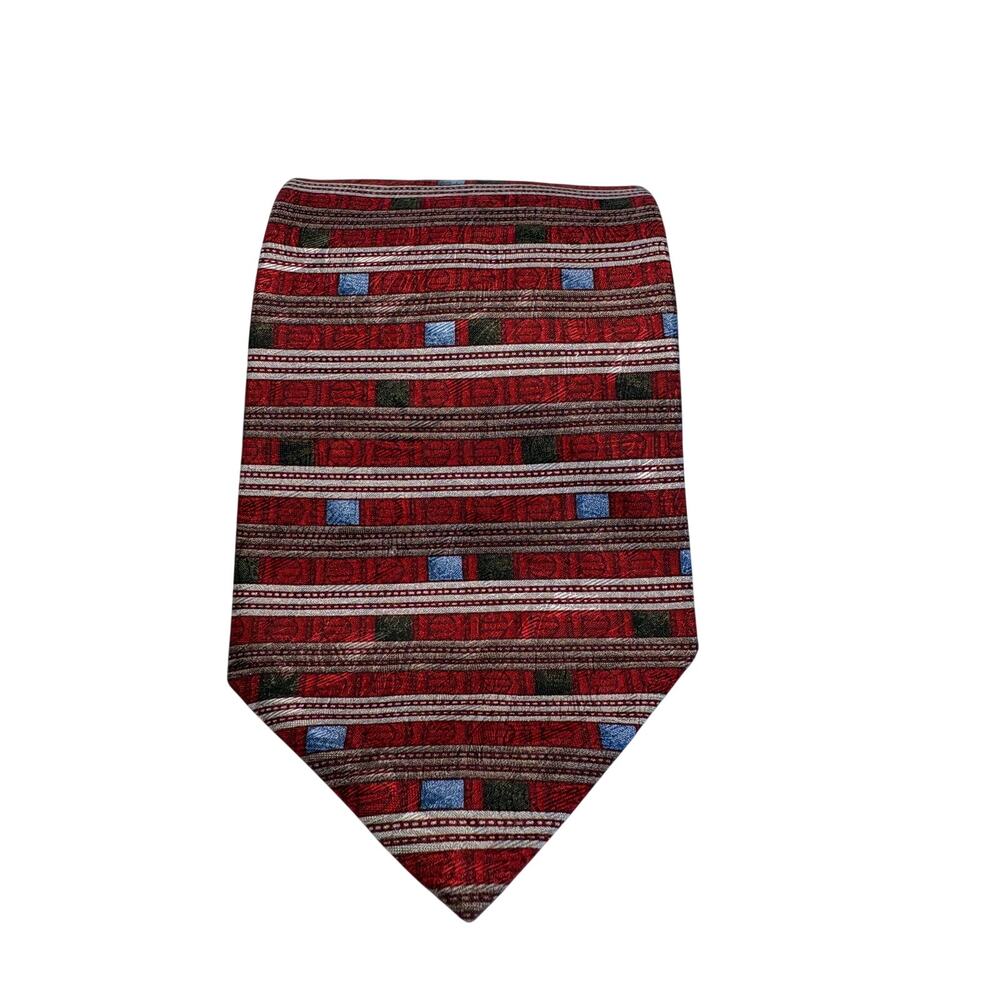 Nordstrom Silk Necktie, Striped Geometric Pattern, Men's Accessory